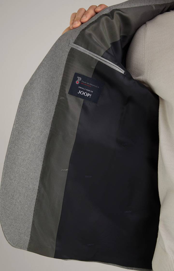 Joop Flanell-Anzug Haspar-Bloom In Grau Meliert