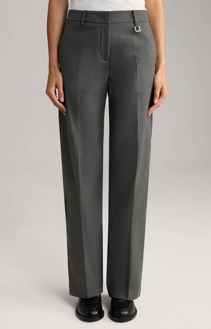 Joop Flanell-Marlenehose in Grau