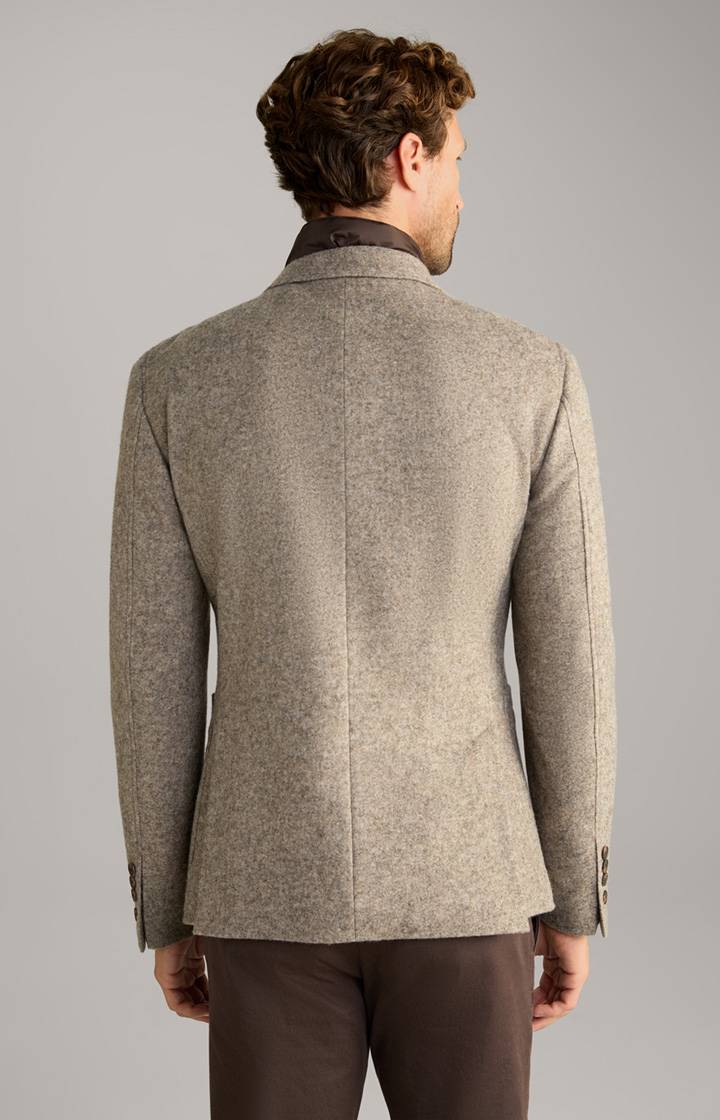 Joop Flanell-Sakko Hecton In Beige Meliert