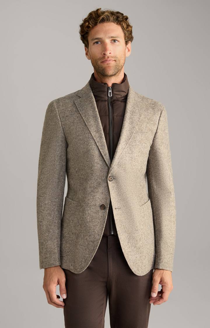 Joop Flanell-Sakko Hecton in Beige meliert
