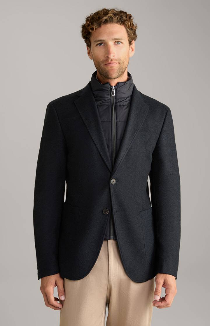 Joop Flanell-Sakko Hecton in Dunkelblau