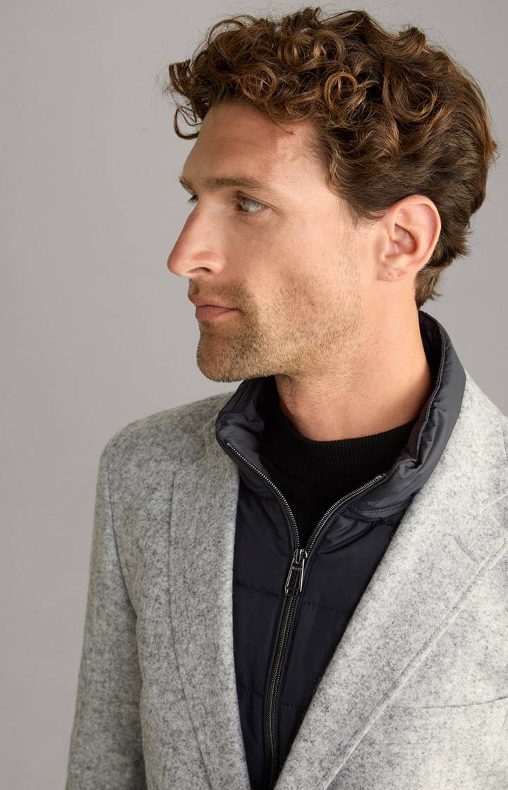 Joop Flanell-Sakko Hecton In Grau Meliert