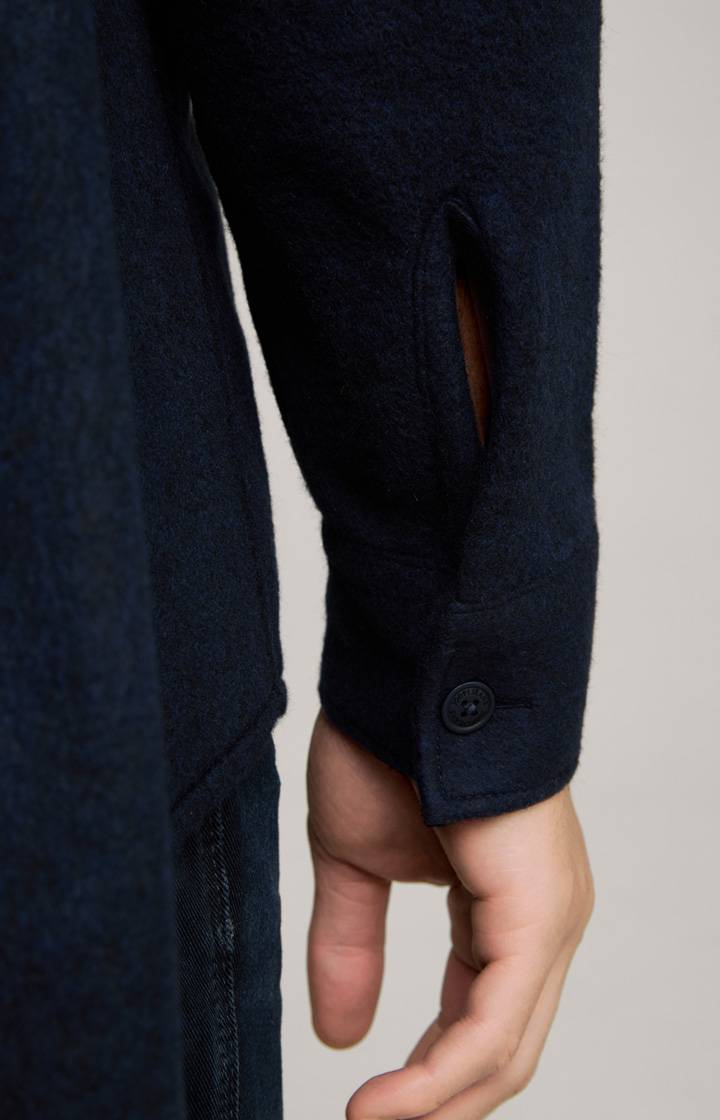 Joop Fleece-Hemdjacke Hako In Navy Meliert