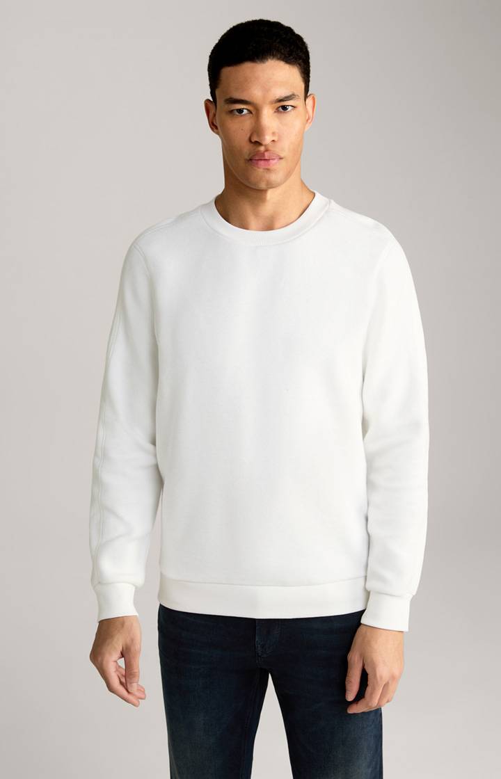Joop Fleece-Sweatshirt Amadeo in Offwhite