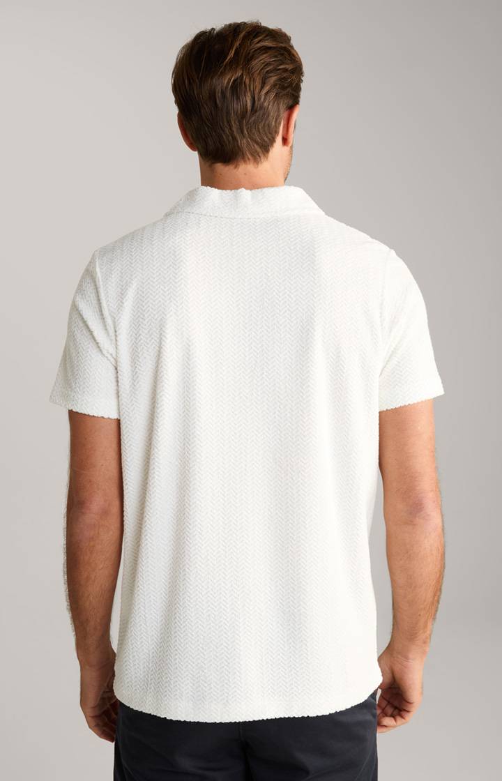 Joop Frottee-Polohemd Piero In Creme Strukturiert