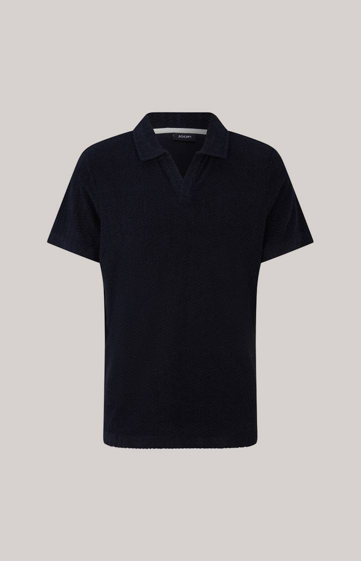 Joop Frottee-Polohemd Piero In Navy Strukturiert
