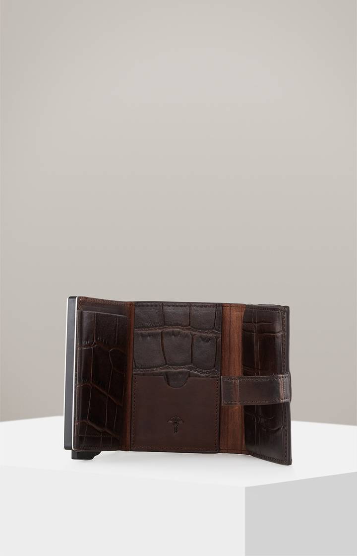 Joop Geldbörse Fano C-Three E-Cage In Dunkelbraun