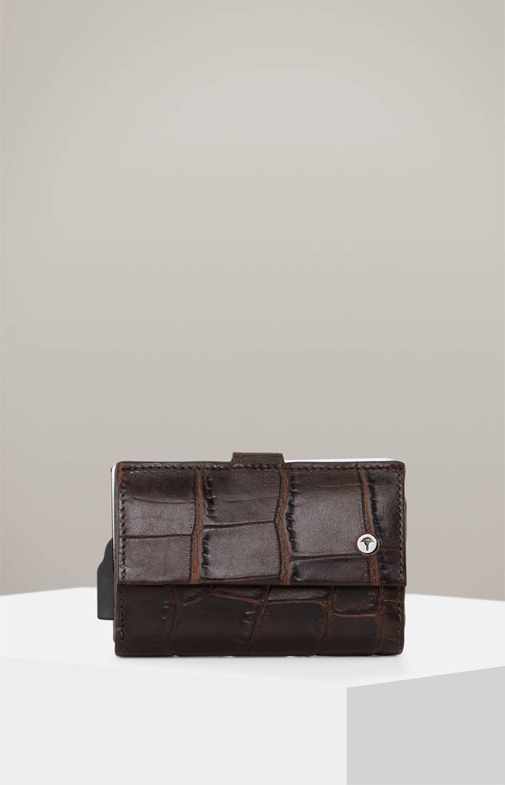 Joop Geldbörse Fano C-Three E-Cage in Dunkelbraun