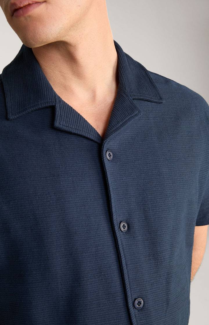 Joop Hemd Damian In Navy Strukturiert