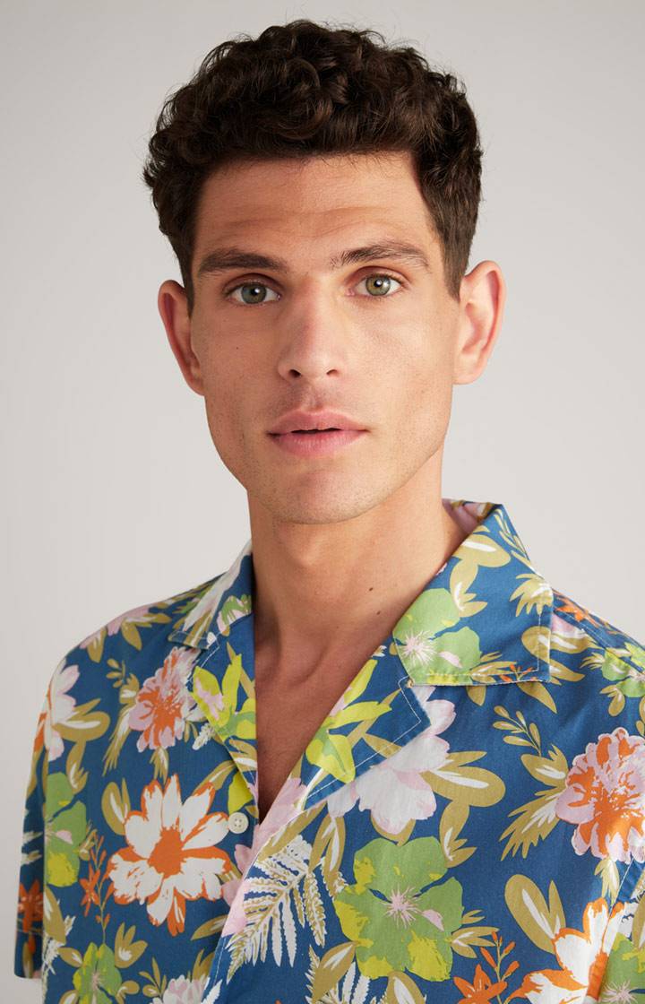 Joop Hemd Hanes In Blau Gemustert