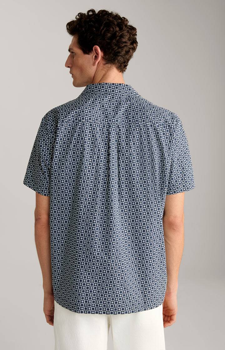 Joop Hemd Hanes In Dunkelblau/Weiß