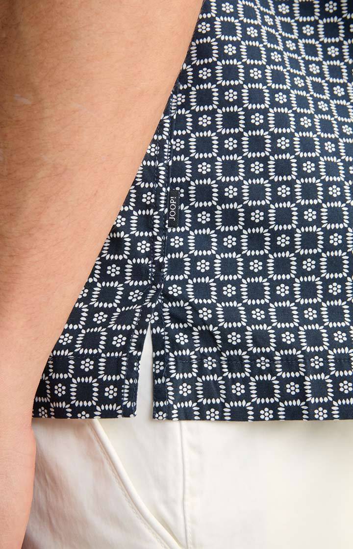 Joop Hemd Hanes In Dunkelblau/Weiß