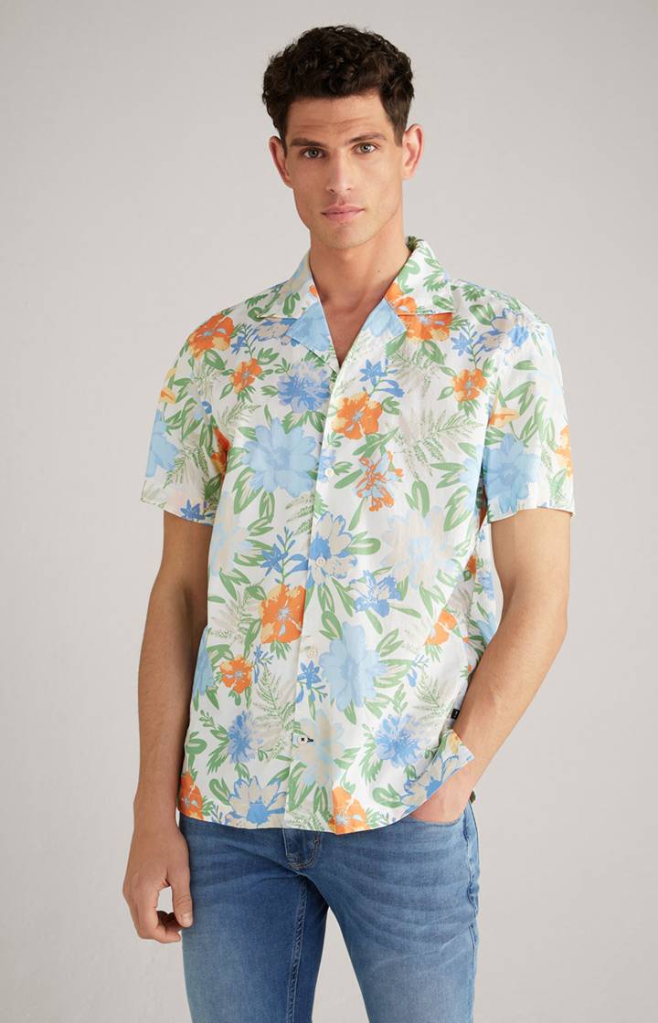 Joop Hemd Hanes in Weiß gemustert