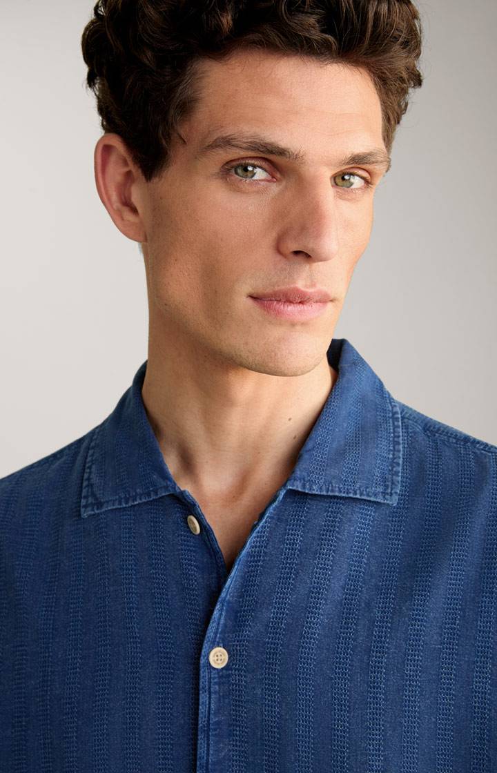 Joop Hemd Hanno In Denim Blau