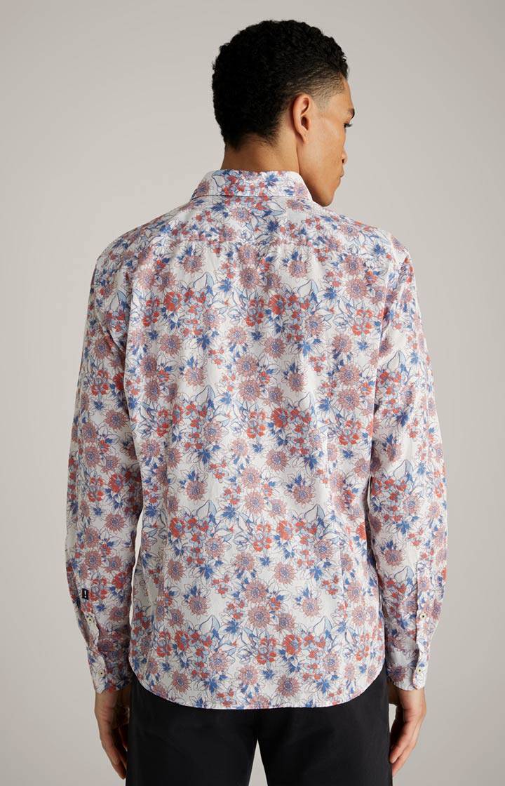 Joop Hemd Hanson In Blau/Rot/Weiß Gemustert