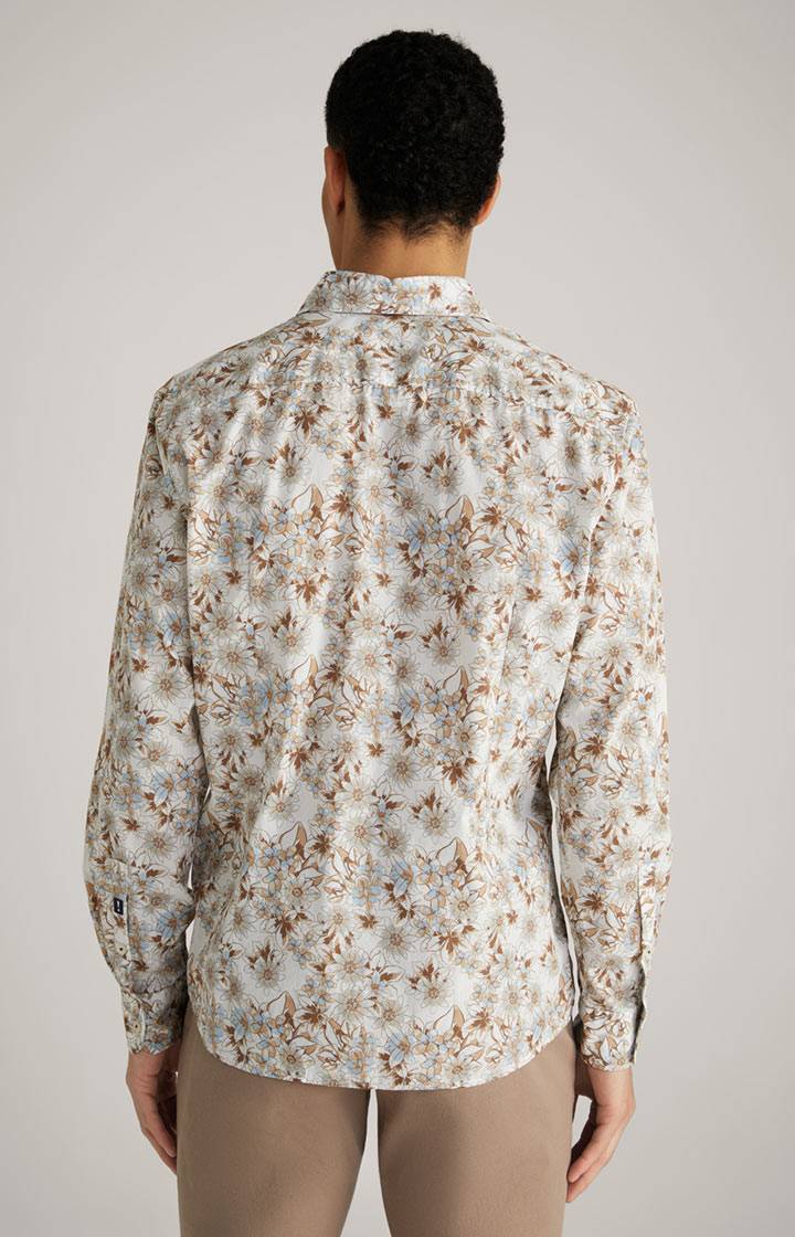 Joop Hemd Hanson In Braun/Ecru Gemustert