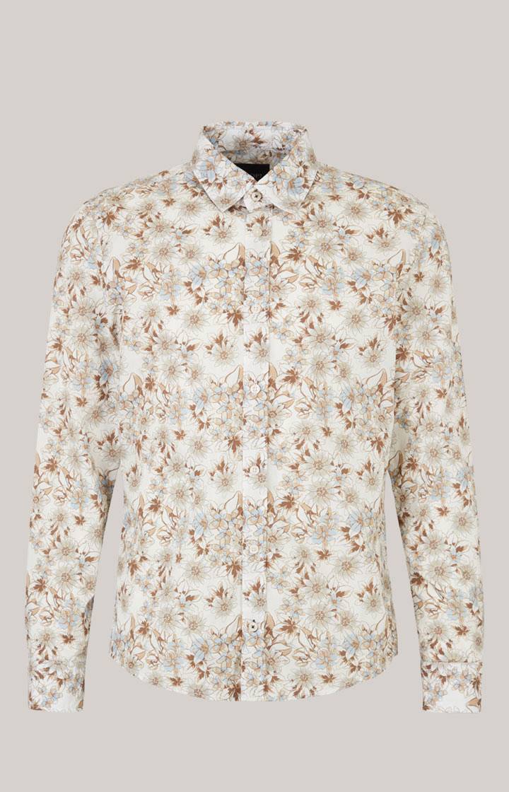 Joop Hemd Hanson In Braun/Ecru Gemustert