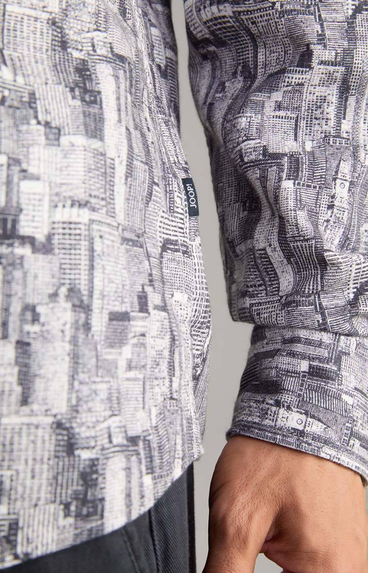 Joop Hemd Hanson In Dunkelblau Gemustert