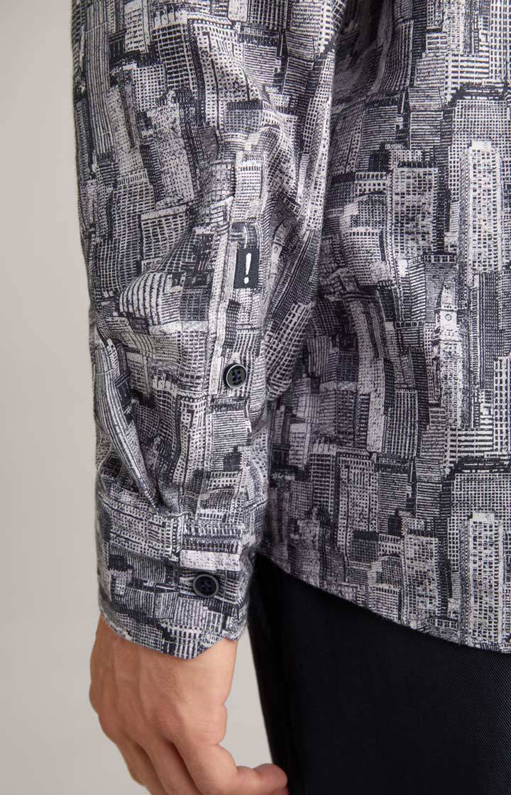 Joop Hemd Hanson In Dunkelblau Gemustert