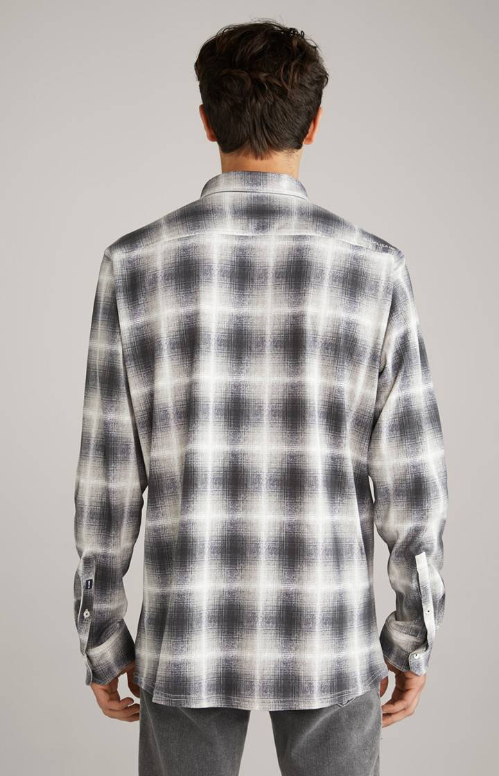 Joop Hemd Hanson In Grau Gemustert