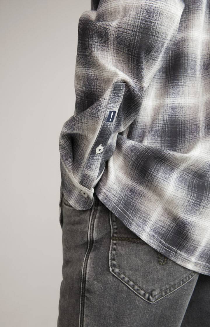 Joop Hemd Hanson In Grau Gemustert