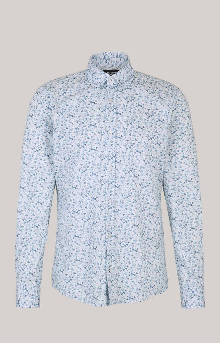 Joop Hemd Hanson In Weiß/Blau Gemustert