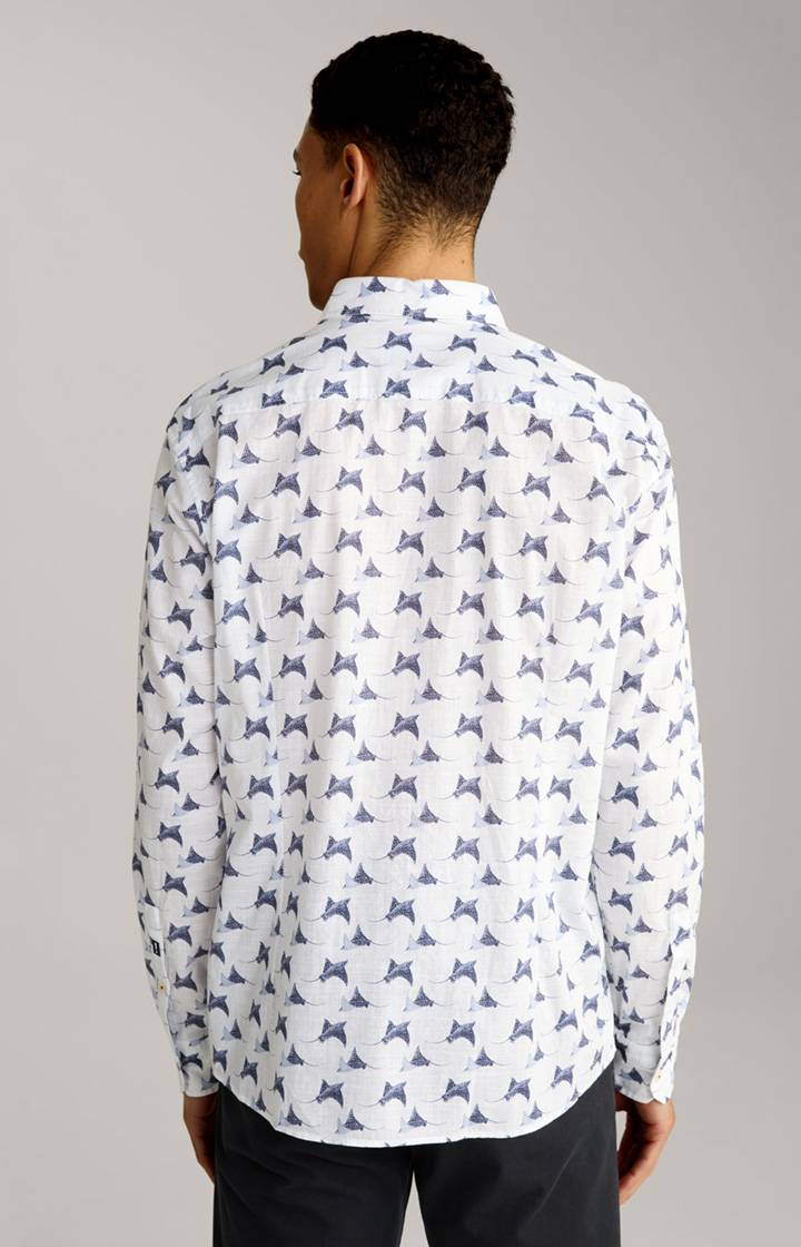 Joop Hemd Hanson In Weiß Gemustert