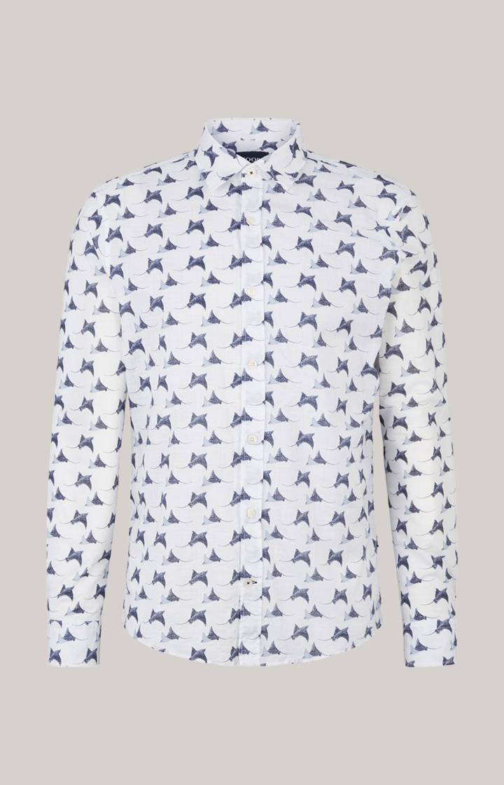 Joop Hemd Hanson In Weiß Gemustert