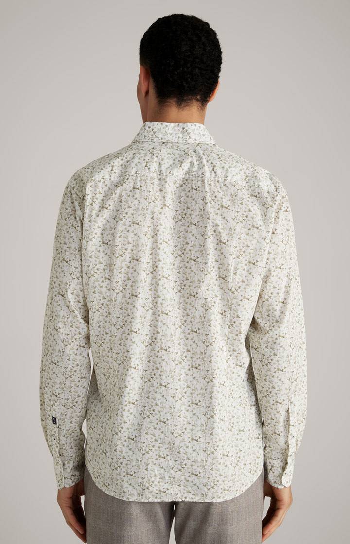 Joop Hemd Hanson In Weiß/Grün Gemustert