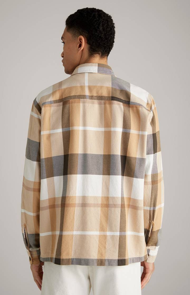 Joop Hemd Harvi In Beige Kariert