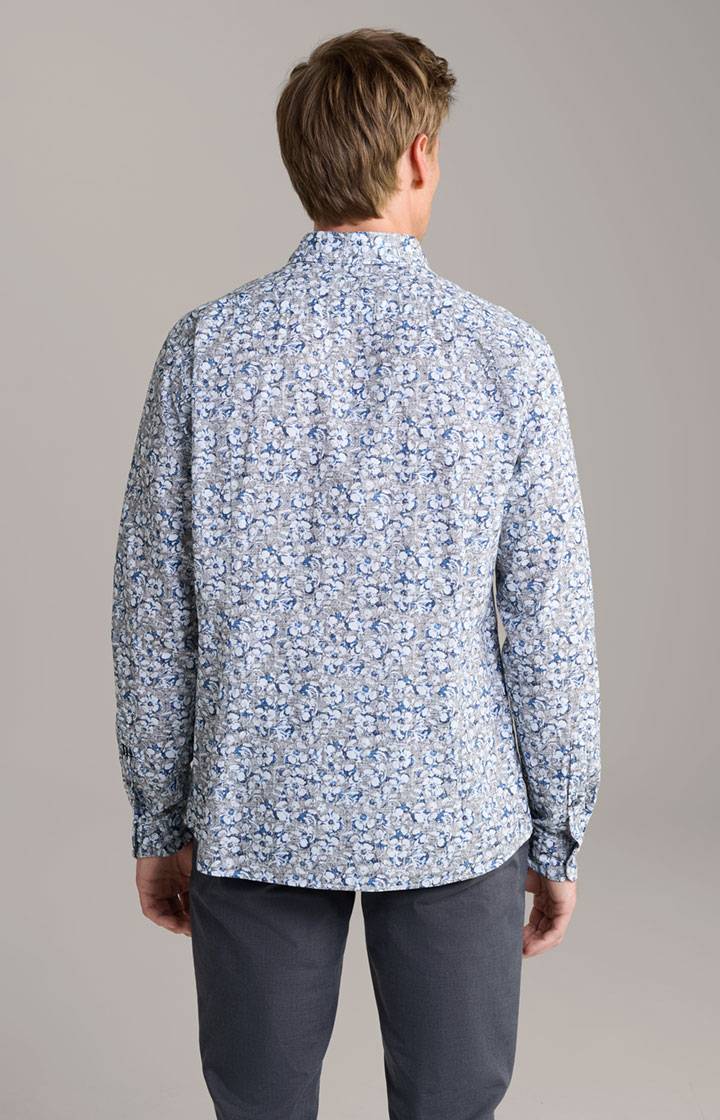 Joop Hemd Heli In Blau Gemustert