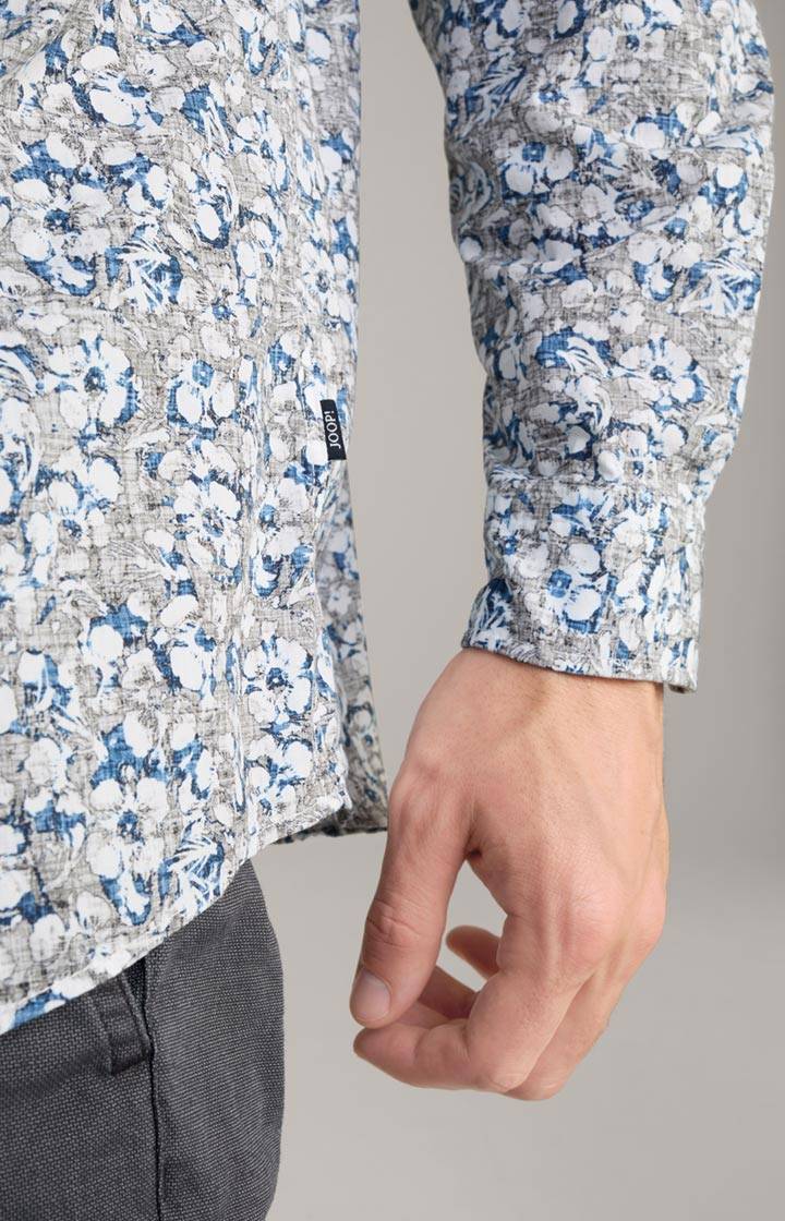 Joop Hemd Heli In Blau Gemustert