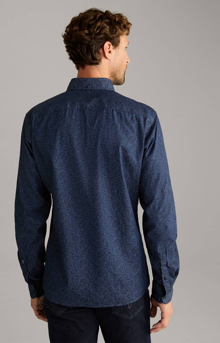 Joop Hemd Heli In Dunkelblau Gemustert