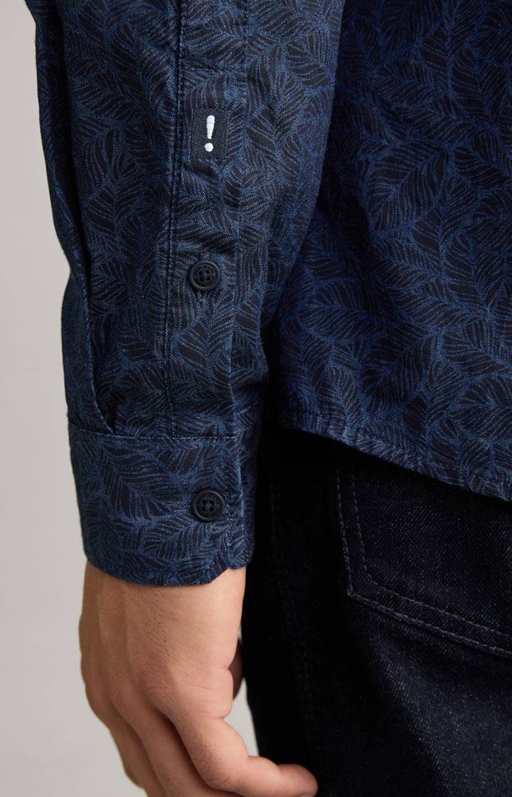 Joop Hemd Heli In Dunkelblau Gemustert