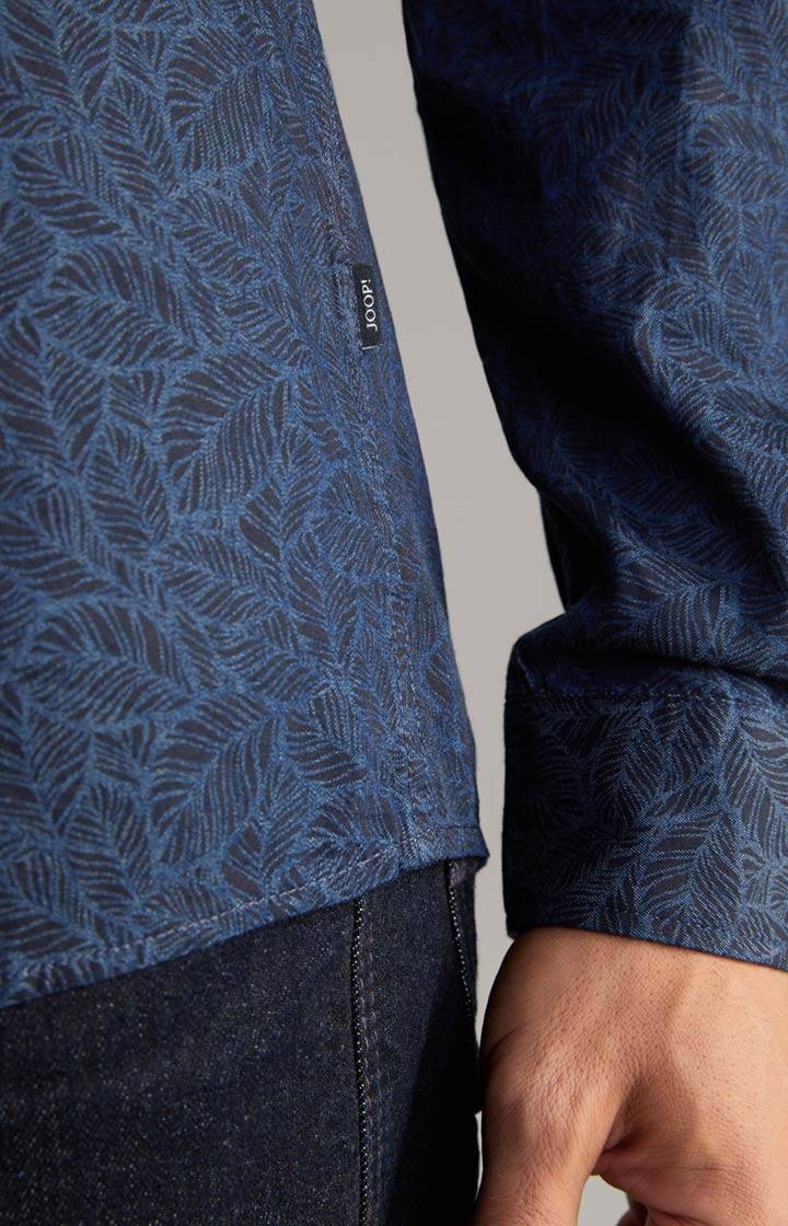 Joop Hemd Heli In Dunkelblau Gemustert