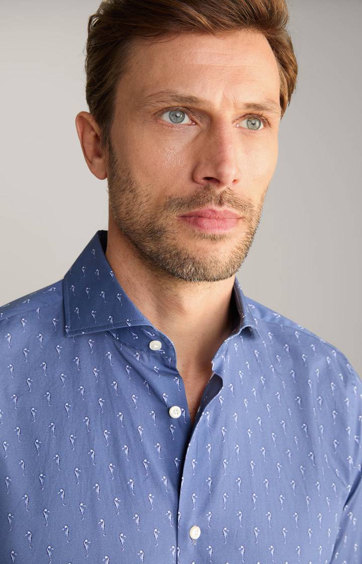 Joop Hemd Pai In Blau Gemustert