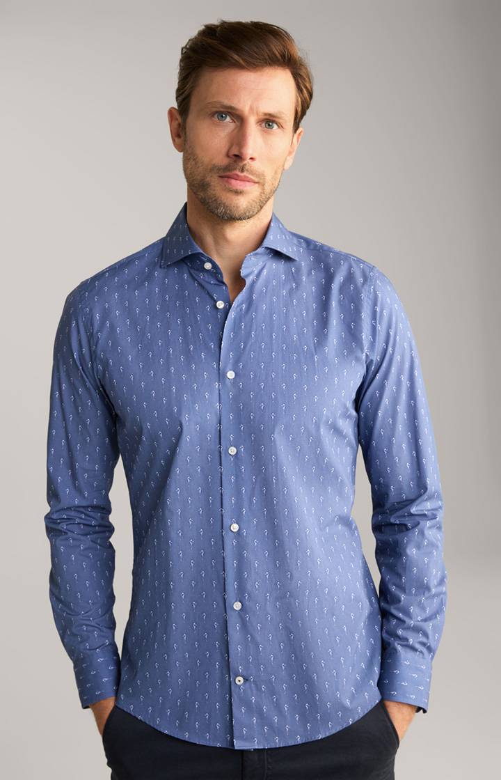 Joop Hemd Pai in Blau gemustert