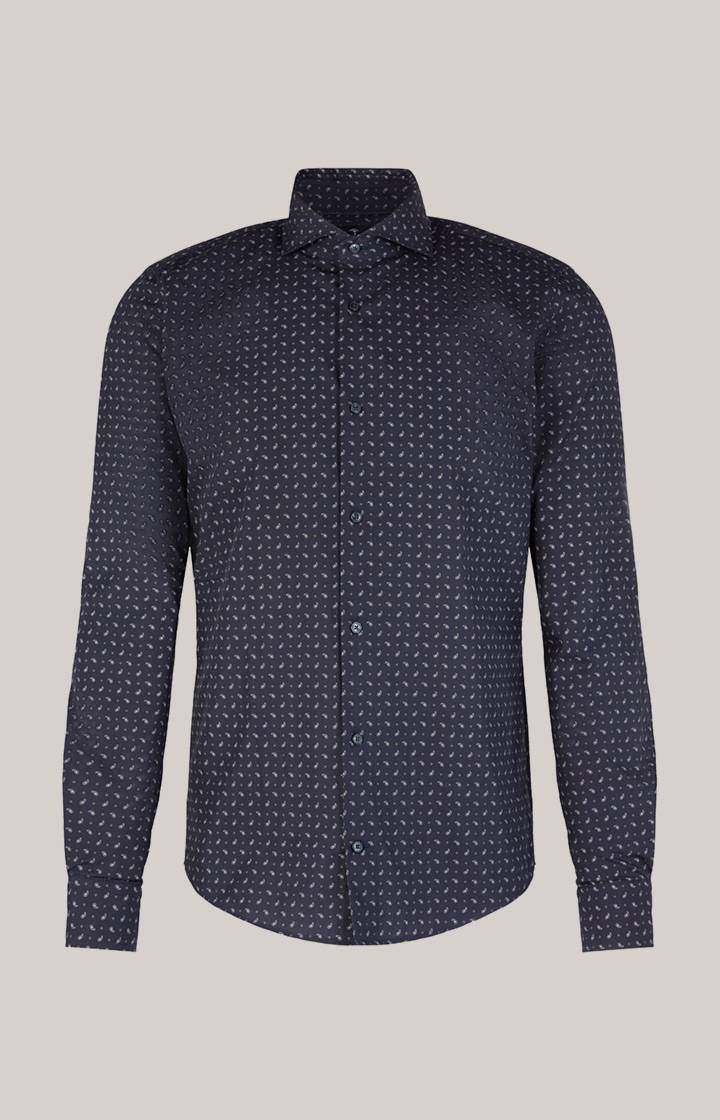 Joop Hemd Pai In Dunkelblau Gemustert