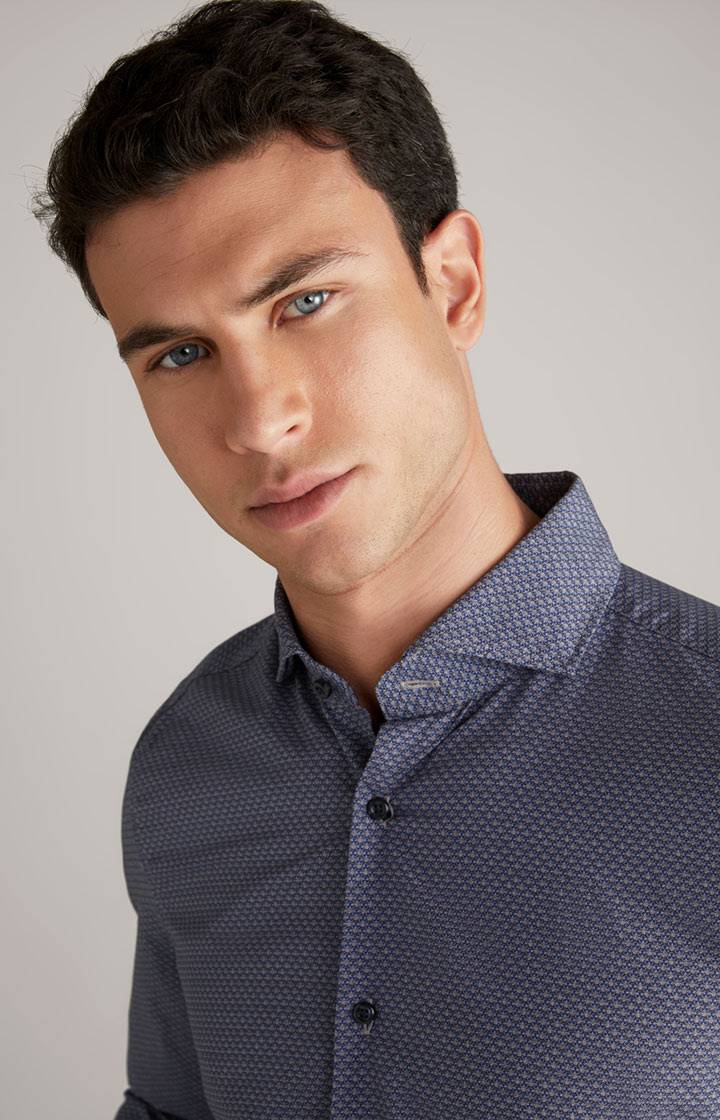 Joop Hemd Pai In Grau/Blau