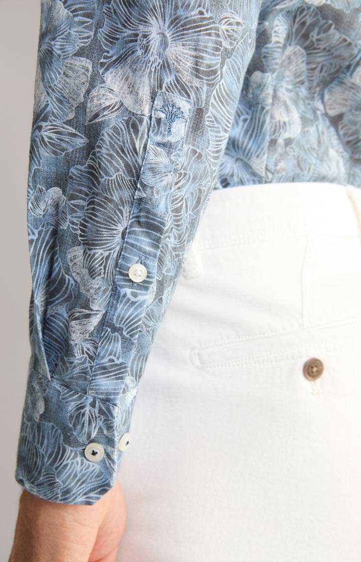 Joop Hemd Pai In Grau/Blau Gemustert