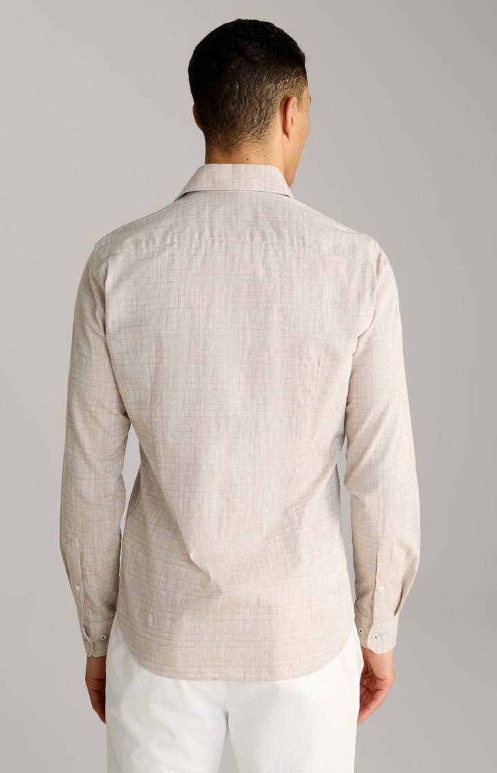 Joop Hemd Pai In Hellbraun Strukturiert