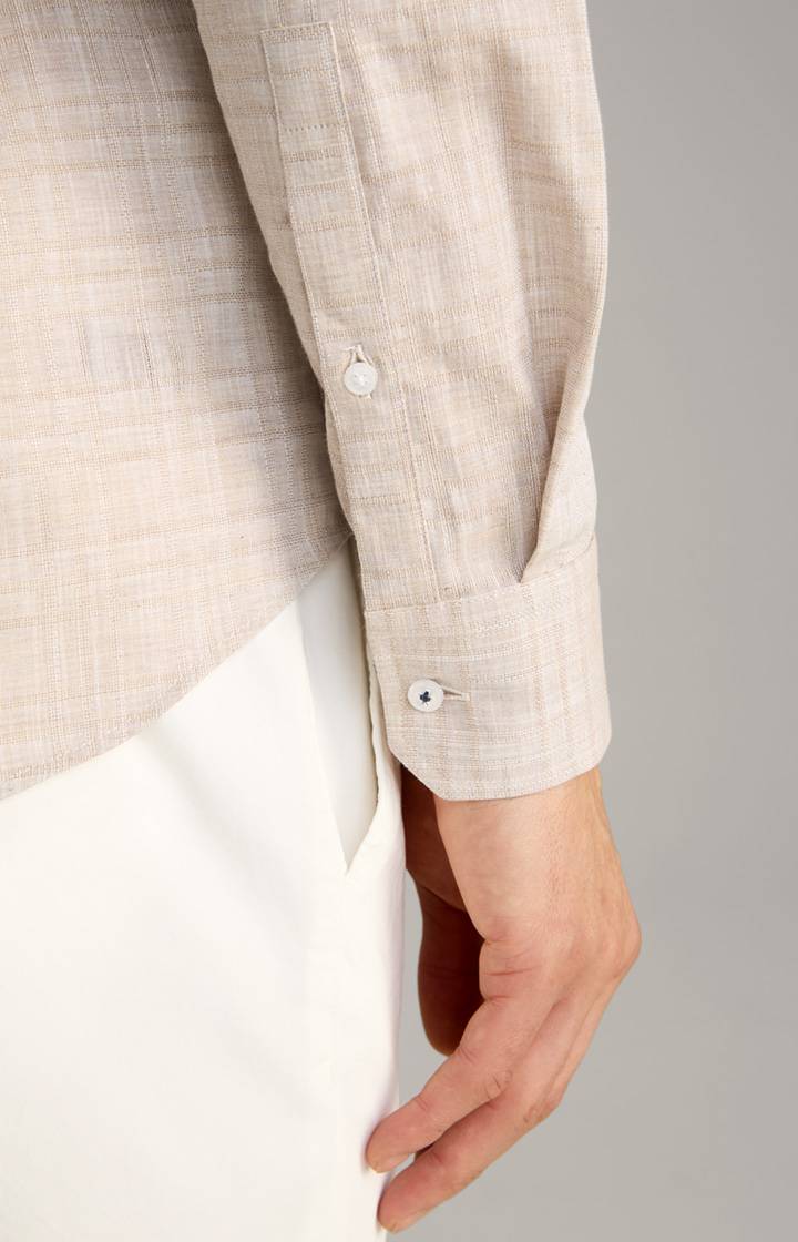 Joop Hemd Pai In Hellbraun Strukturiert