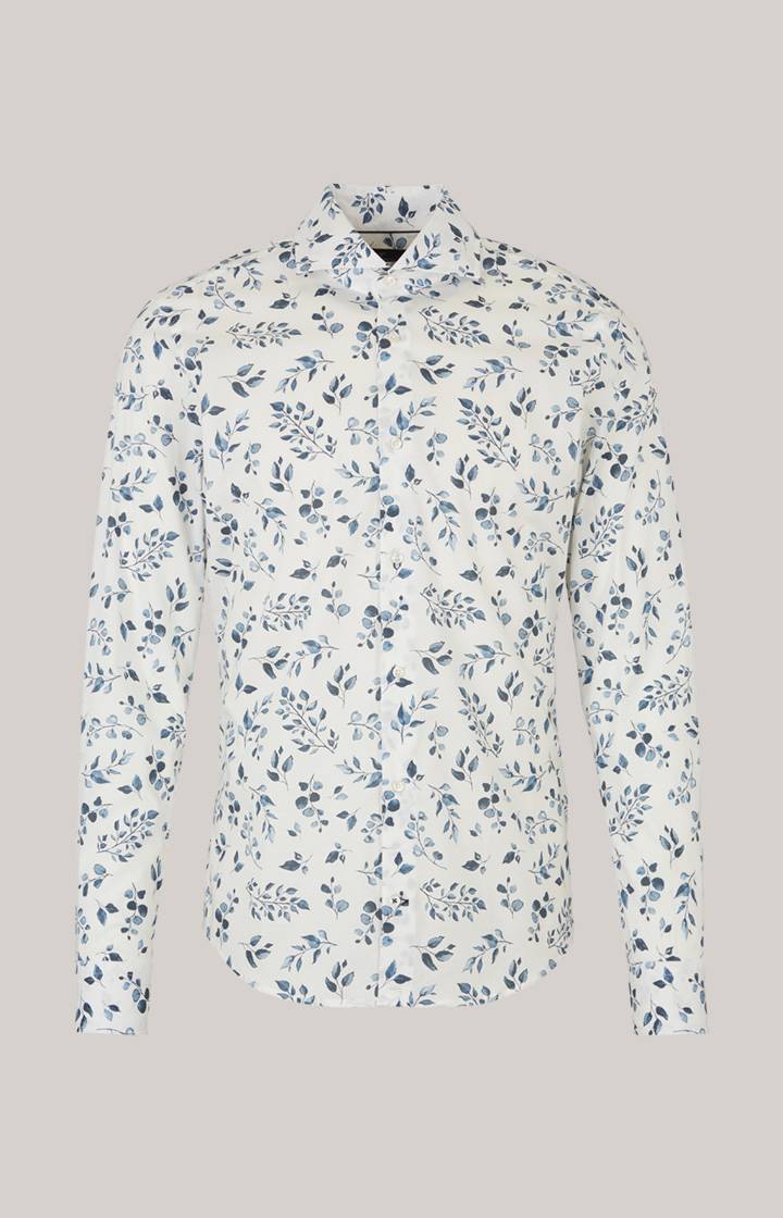 Joop Hemd Pai In Offwhite/Blau Gemustert