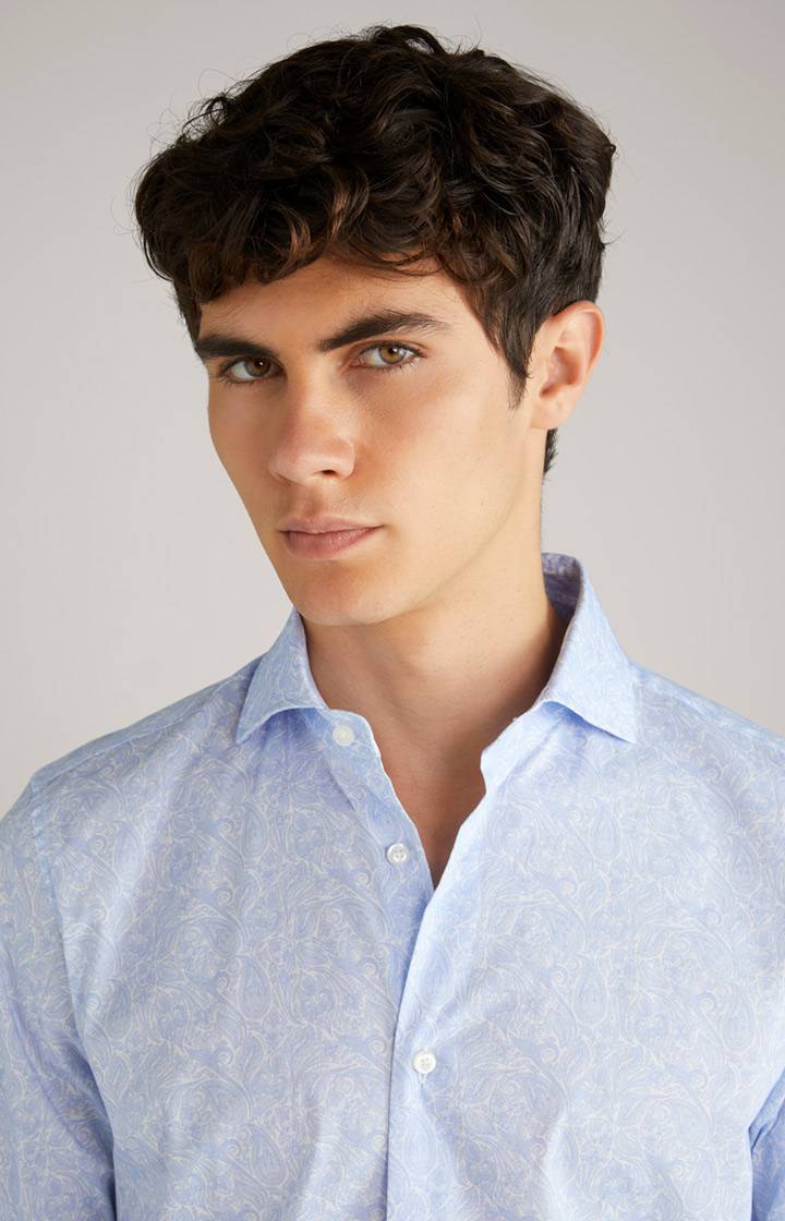 Joop Hemd Pai In Pastellblau Gemustert