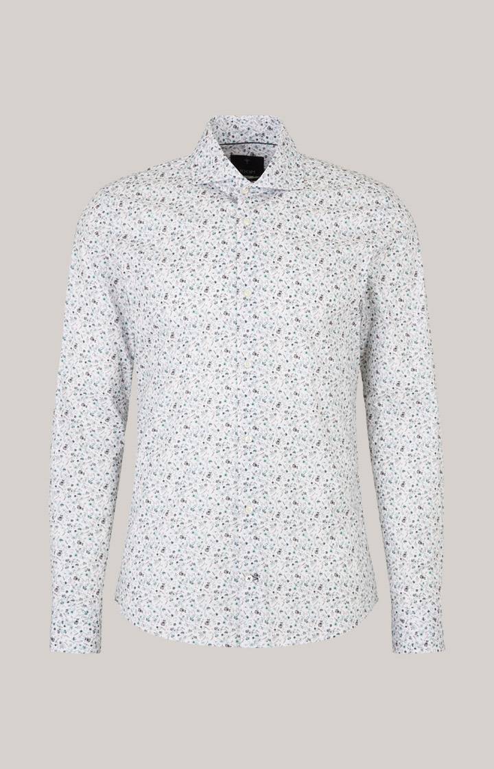 Joop Hemd Pai In Weiß/Grün Gemustert