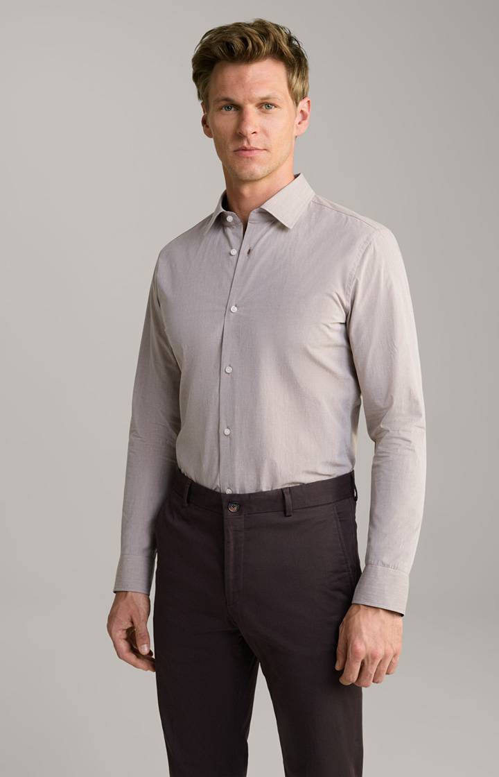 Joop Hemd Pit in Beige meliert