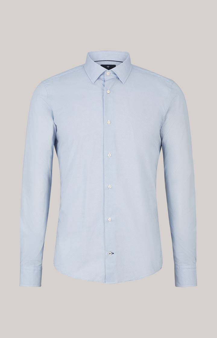 Joop Hemd Pit In Blau Gemustert