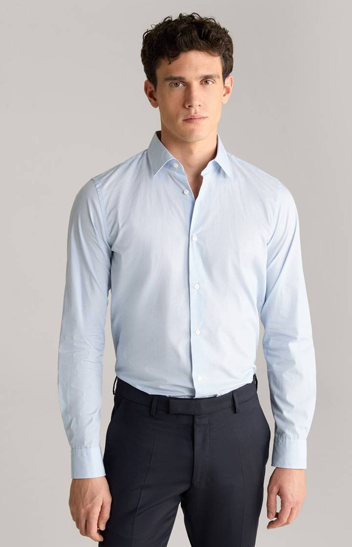 Joop Hemd Pit in Blau gemustert