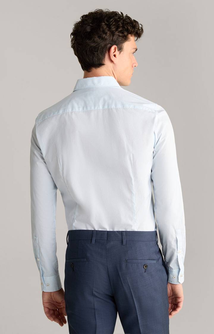 Joop Hemd Pit In Hellblau Gemustert