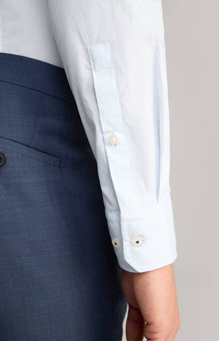 Joop Hemd Pit In Hellblau Gemustert